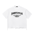 SAINTS IN LA – Heritage Cropped Tee (White)