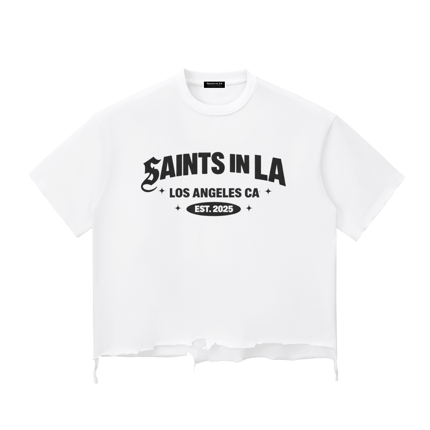 SAINTS IN LA – Heritage Cropped Tee (White)