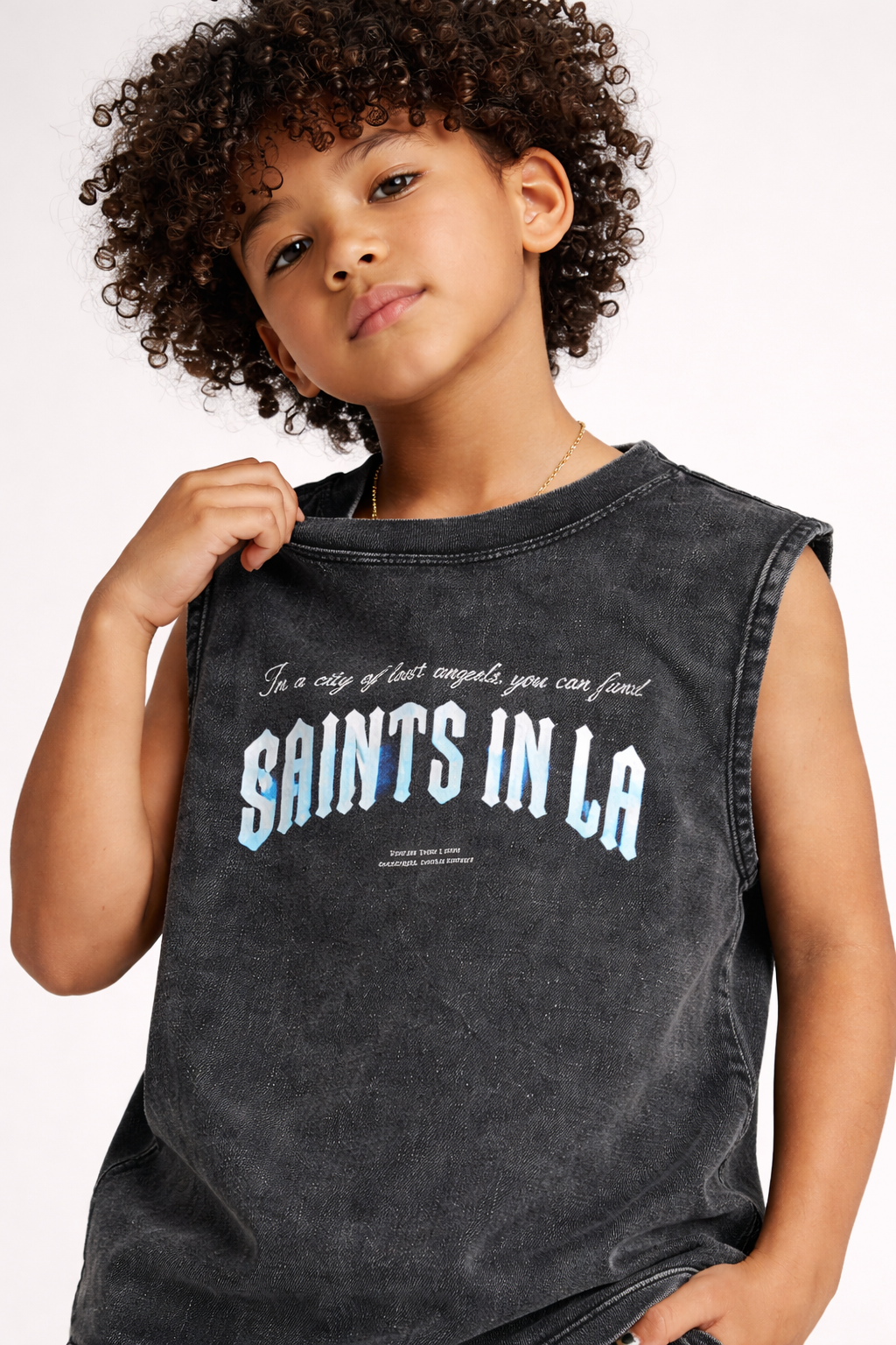 The City of Saints Sleeveless Tee – Kids Edition
