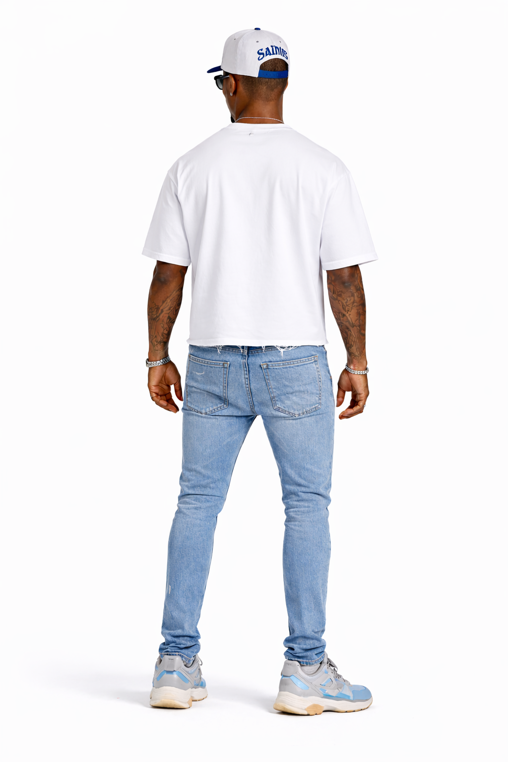 SAINTS IN LA – Heritage Cropped Tee (White)