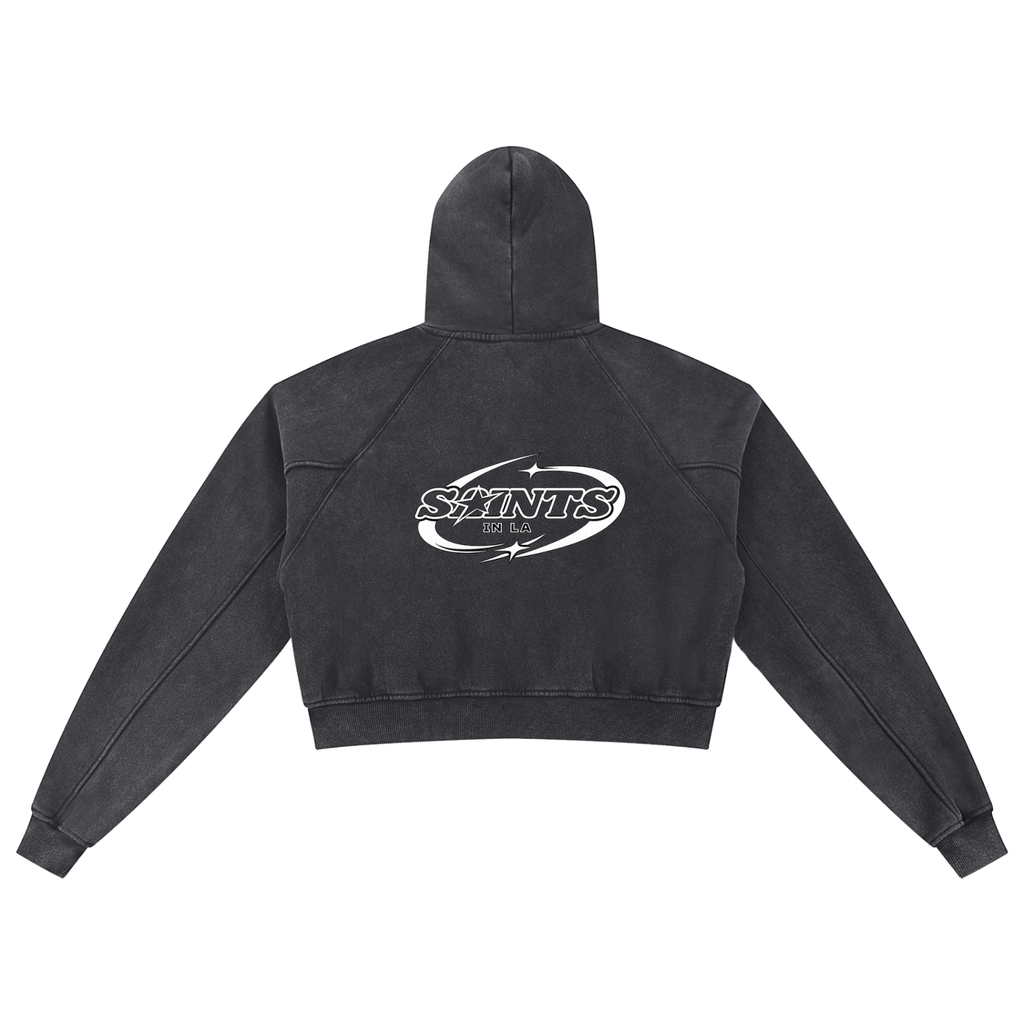 SAINTS IN LA Sporty Leisure Baggy Hoodie