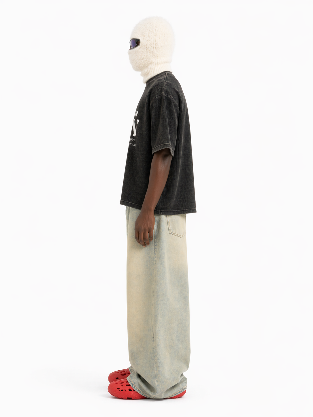 Saints in LA Textured Waffle Boxy Tee
