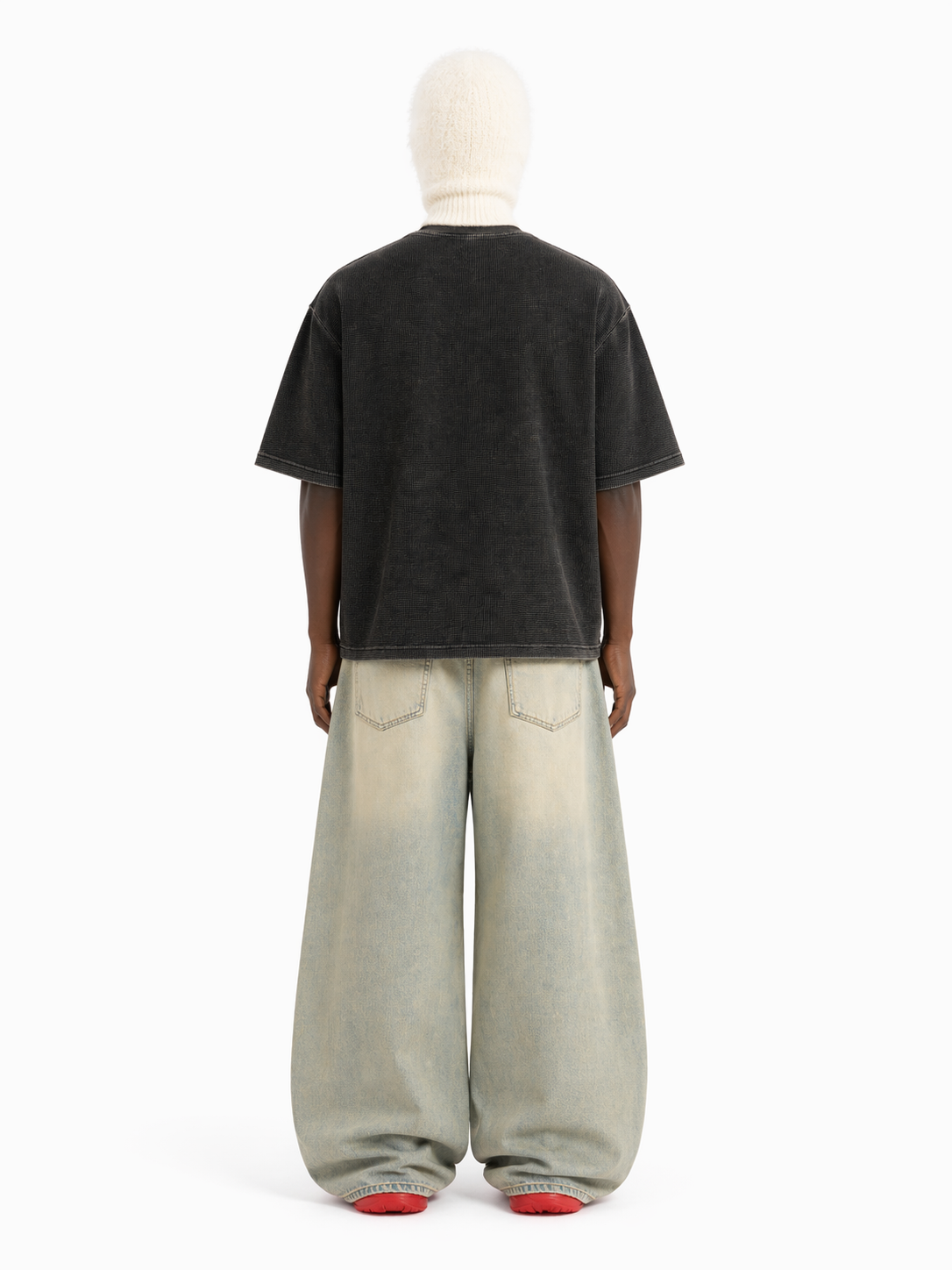 Saints in LA Textured Waffle Boxy Tee