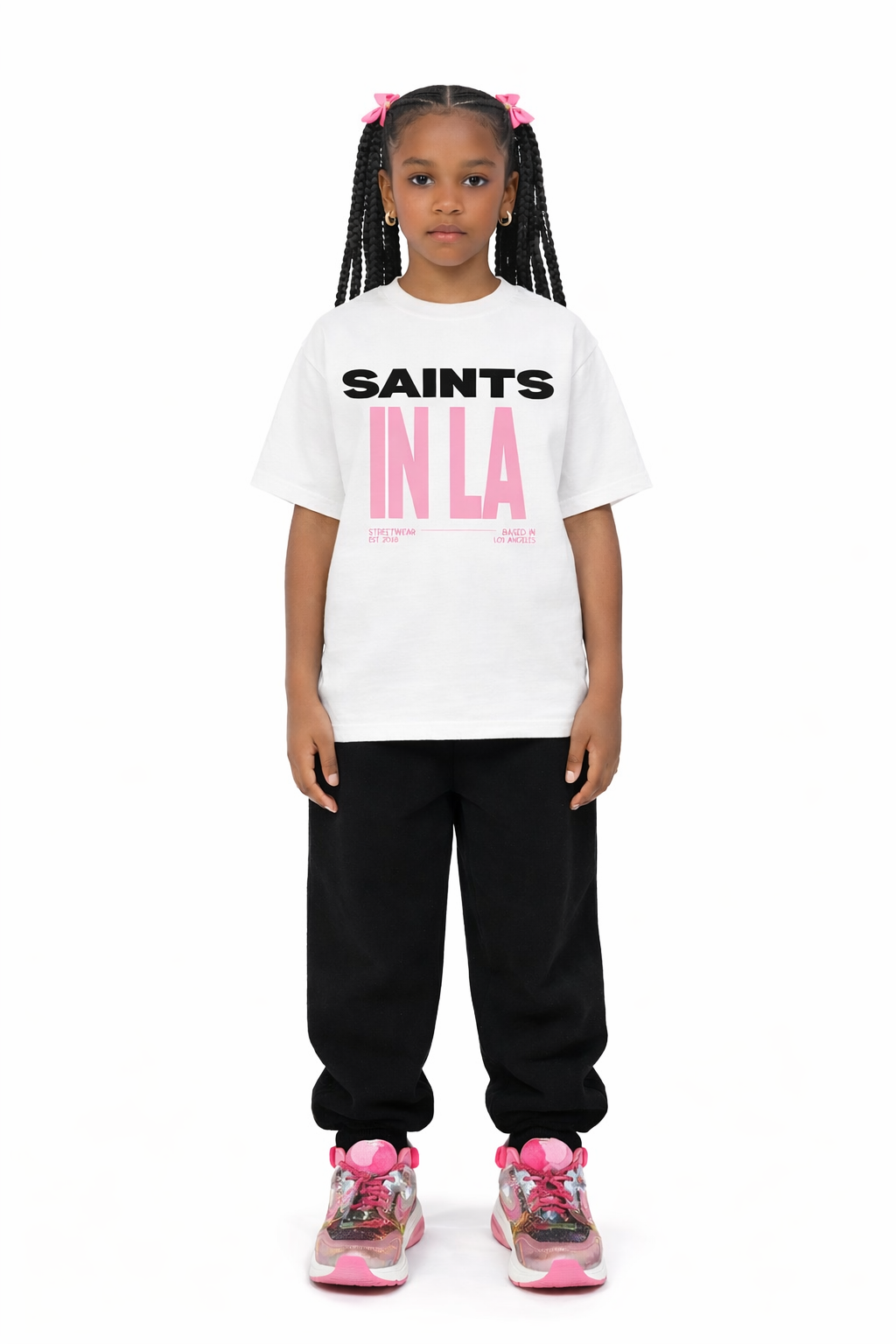 Saints in LA “Pink Statement” Kids Tee