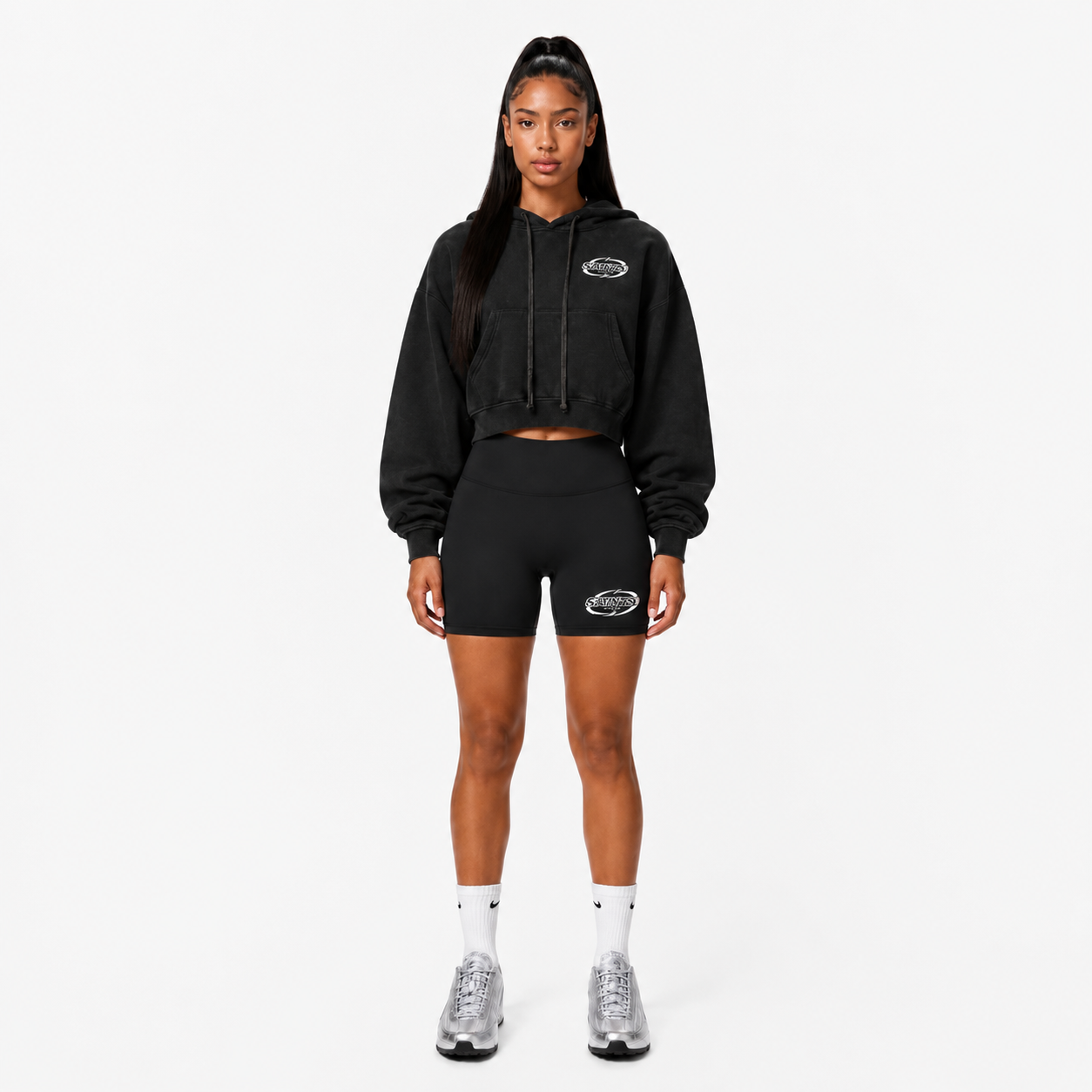 SAINTS IN LA Sporty Leisure Biker Shorts
