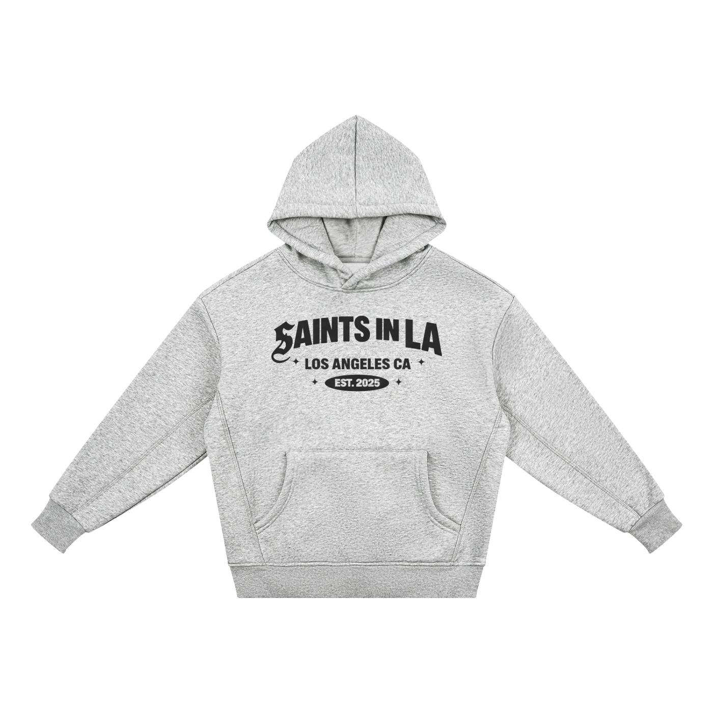 SAINTS IN LA Kids Essential Hoodie – Heather Grey